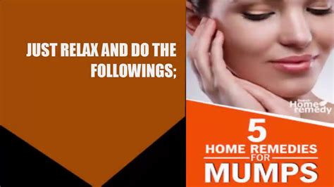 5 Natural Home Remedies For Curing Mumps Youtube