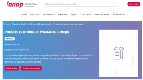 Pharmacie Clinique Autodiagnostic Anap Om Dit Bretagne