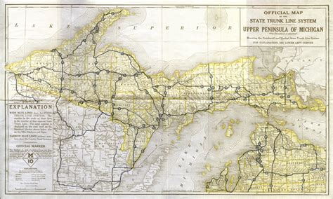 Free Printable Map Of Upper Peninsula Michigan