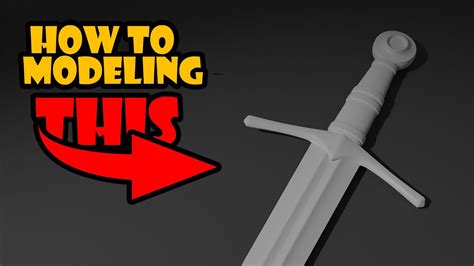 How To D Modeling A Sword In Blender For Beginners Fast And Easy Youtube