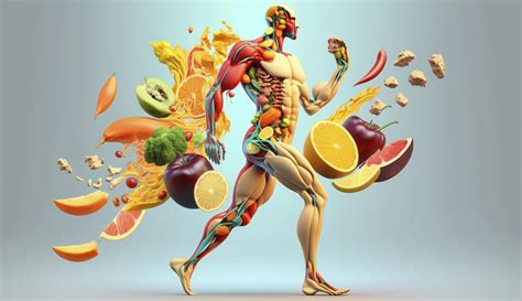 Fresh Food In Human Body Nutrition For Human 22874910 Stock Photo