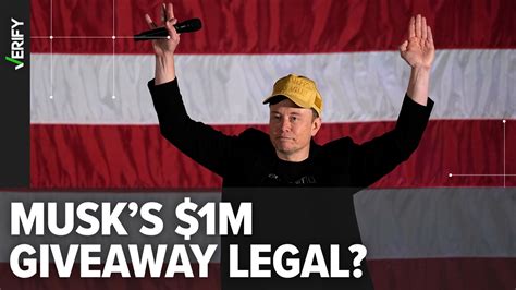 Judge Sets Hearing On 1M A Day Sweepstakes From Elon Musk PAC Helping