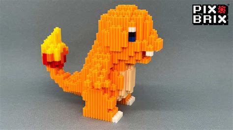 Charmander Pokémon 3D figure Pix Brix Instructions YouTube