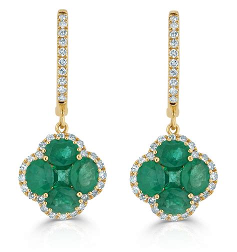 Emerald Earrings The Diamond Store