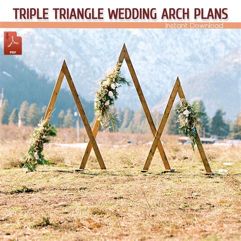 You Can Make Your Own Triple Triangle Wedding Arch Without Spending