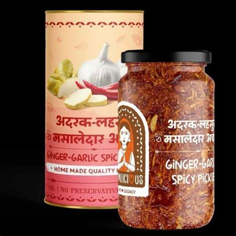 Spicy Garlic Ginger Mixed Pickle 400 Gm Jar Packaging At Best Price In