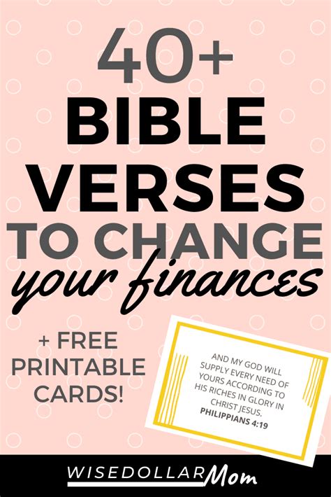 40 Bible Verses About Finances Free Printable Cards Artofit