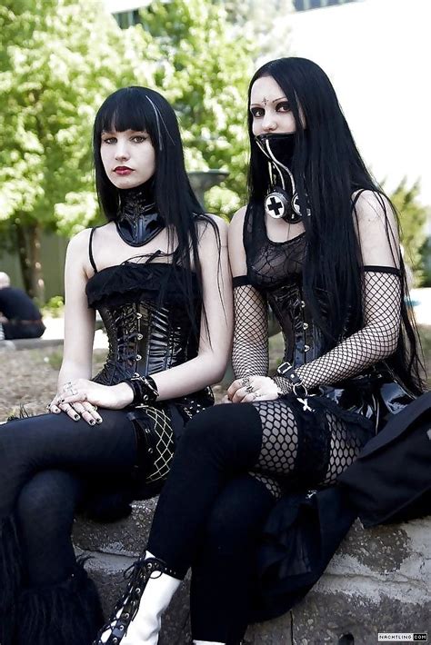 GOTH PUNK EMO Gótica Meninas góticas Raparigas góticas