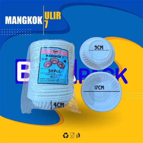 Jual Mangkok Ulir Mangkok Putih Ulir In Besar Isi Pcs