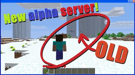 Starting A Server On Minecraft S Oldest Version Youtube