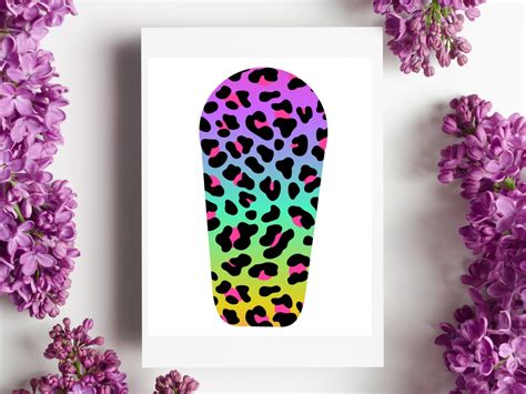 Dexcom Tattoo Neon Cheetah Print G6 Decal Accassorie For Gcm Etsy