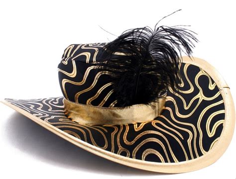 Pin By Photobooth Etc On Need A Prop Gold Hats Black Feathers