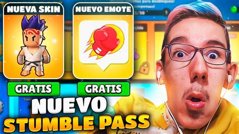 COMO CONSEGUIR EL NUEVO EMOTE SUPER PUÑO STUMBLE PASS FEBRERO