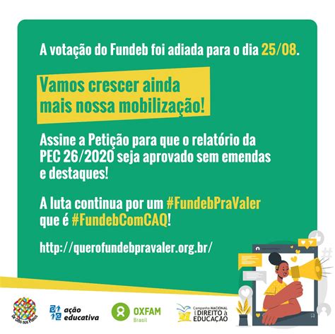 Campanha Nacional Pelo Direito à Educação On Twitter Faça Parte Deste Momento Decisivo E