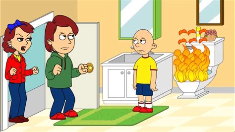 Caillou Gets Grounded 15 Days In A Row Part 2 Day 7 11 Youtube