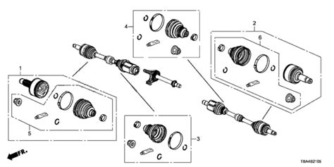 Tr A Genuine Honda Joint Set Outboard Gkn