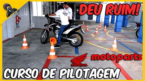 CURSO DE PILOTAGEM AULA PRATICA NA HONDA MOTOPARTS YouTube