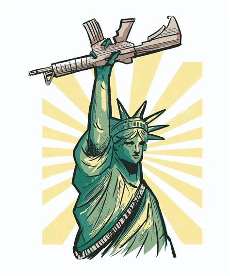 Statue Of Liberty Sticker Nd Amendment Constitution America Gun Rights