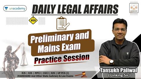 Exam Practice Session Pre Mains Daily Legal Affairs P 9