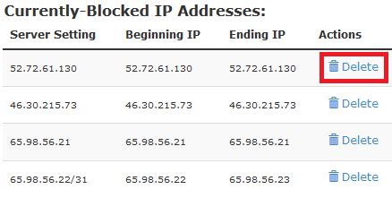 How To Block Ip Addresses With The Cpanel Ip Blocker Tool Help Centre