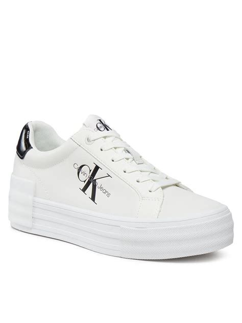 Calvin Klein Jeans Laisvalaikio Batai Bold Vulc Flatf Low Lace Lth Ml