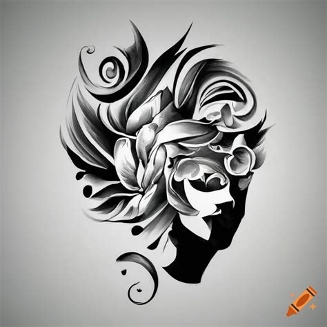 Simple Black And White Tattoo Designs Vector On Craiyon