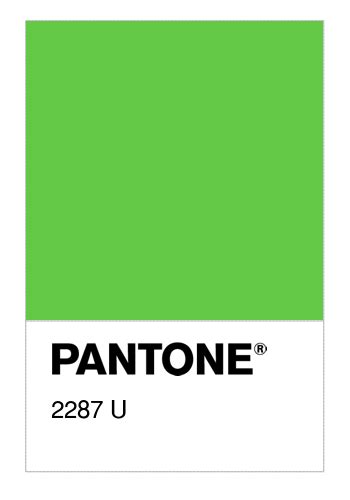 Colore PANTONE® 2287 U - Numerosamente.it