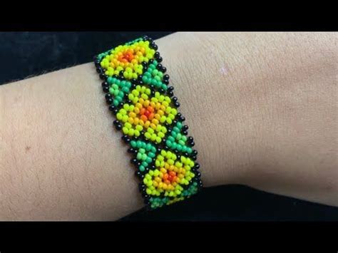 Pulsera Huichol En Mostacilla Paso A Paso Youtube Handmade Bracelets