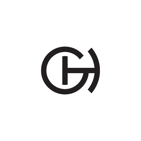 Creative Minimal Gh Hg Lettre Logo D Entreprise Initial Bas Monogramme