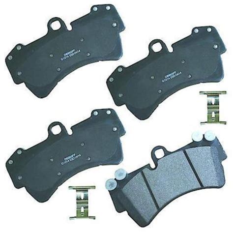 Disc Brake Pad Set Premium Gold Semi Metallic Front Brake Pads Front