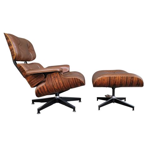 Eames 670 671 Leather Lounge Chair And Ottoman At 1stdibs