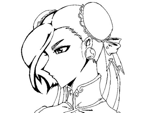 Desenho De Chun Li Para Colorir Colorir