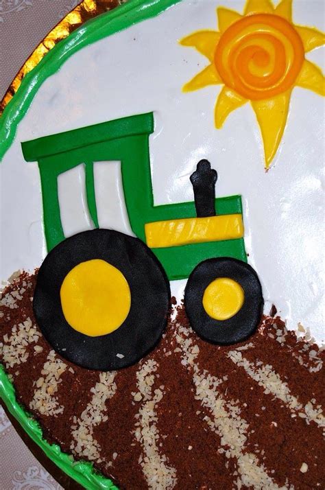 Tractor Birthday Cake Torta Compleanno Trattore Torta Con Trator