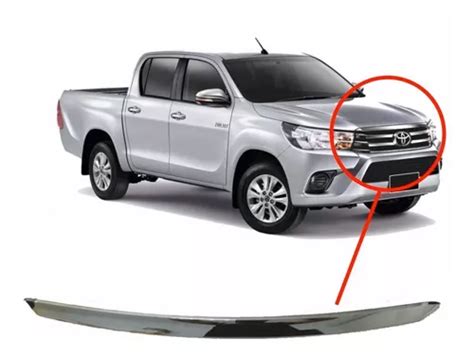 Moldura Deflector Capot Negra Hilux En Venta En Capital