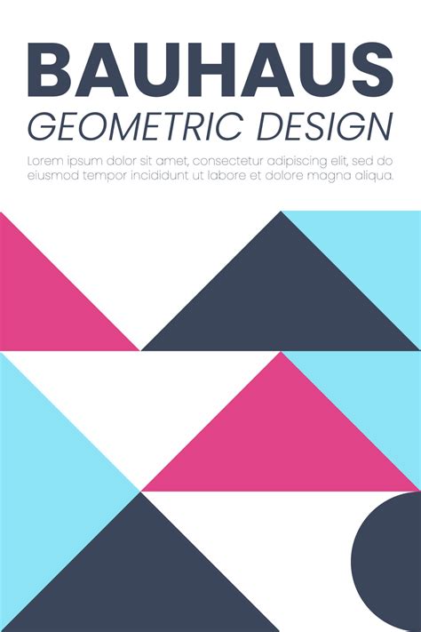 Abstract Bauhaus Elements Shapes For Use As Banner Cover Or Poster