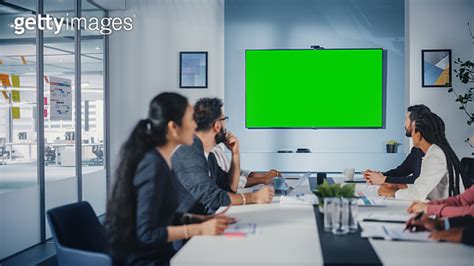 Multi Ethnic Office Conference Room Meeting Diverse Team Of Successful