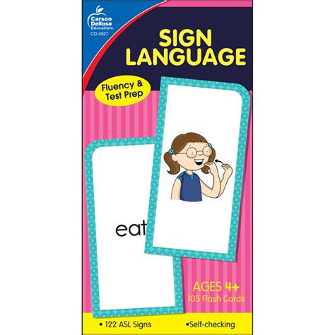 Sign Language Flash Cards, Grade PK-8 - CD-3927 | Carson Dellosa ...