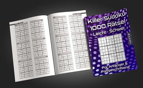 1000 Killer Sudoku Rätsel in Leicht bis Schwer Summen Sudoku