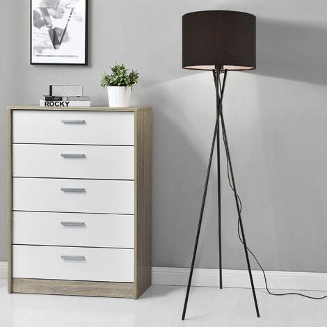 Lampada Da Terra In Stile Treppiede Altezza 154 Cm Piantana Tripode