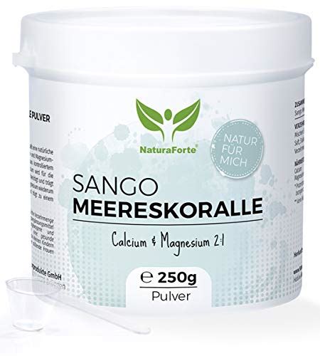 Calcium Pulver Naturaforte Sango Meereskoralle Pulver G