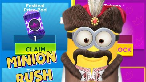 Minion Rush Festival Completed Rewards Claim And Prize Pods Opening In