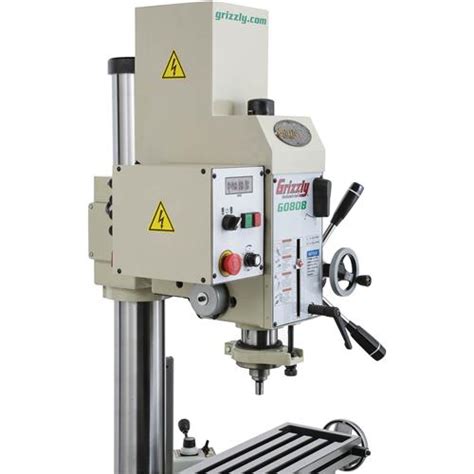 20 3 4 Gearhead Drill Press W Cross Slide Table Grizzly Industrial