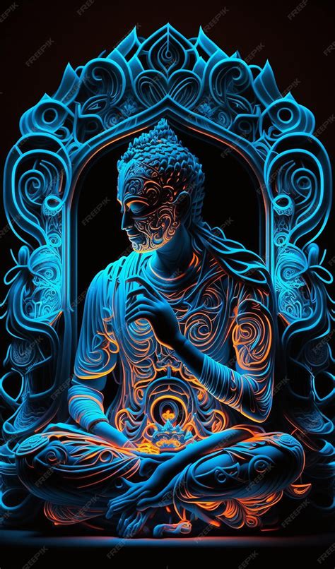 Psychedelic Buddha Wallpaper