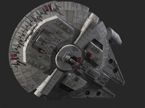 3d model millennium falcon star wars