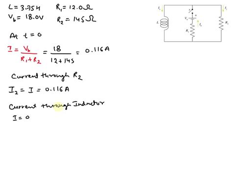 Solved In The Circuit Shown In The Figure The Inductor Has Inductance