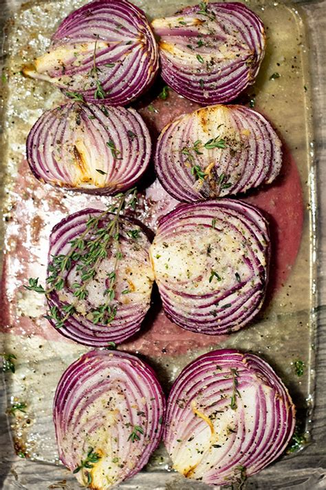 Garlic Roasted Red Onions – Chef Shamy