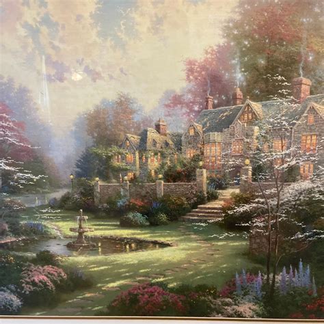 Beyond Spring Gate by Thomas Kinkade, Framed Vintage Painting ...