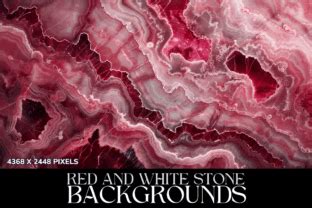 Red White Rock Crystal Background Bundle Graphic By Haylee Creative