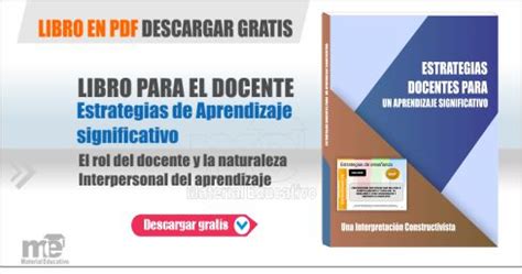 Guia De Estrategias Docentes Para Un Aprendizaje Significativo