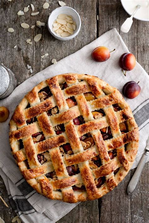 This Beautiful Vegan Plum Pie Is Filled With Sweet And Juicy Plums And